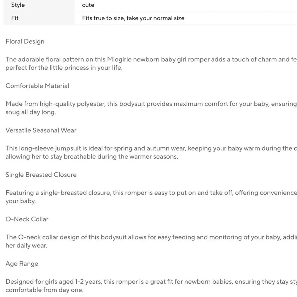 New light weight baby girl ruffled sleeper 6-9 months